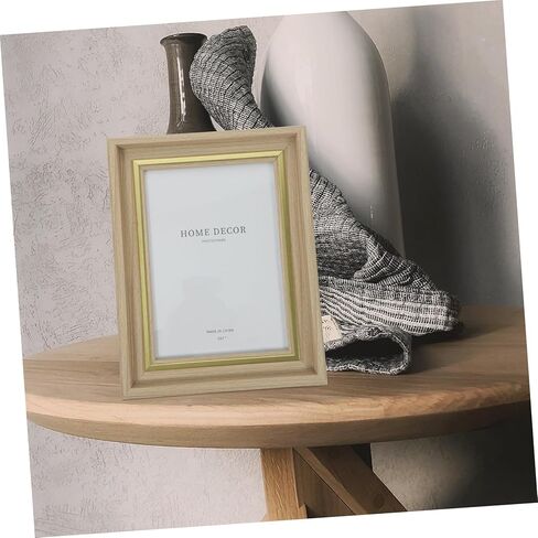 ERINGOGO Wooden Photo Stylish Desk Photo Display Holder for Pictures Wood Color for Home Decor and Photos in Saudi Arabia