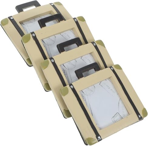 4pcs Antiqued Suitcase Shape Photo Frames Decorative Desk Picture Frames Home Photo Holder Perfect Present for Elderly in Saudi Arabia