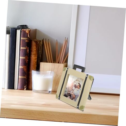 4pcs Antiqued Suitcase Shape Photo Frames Decorative Desk Picture Frames Home Photo Holder Perfect Present for Elderly in Saudi Arabia