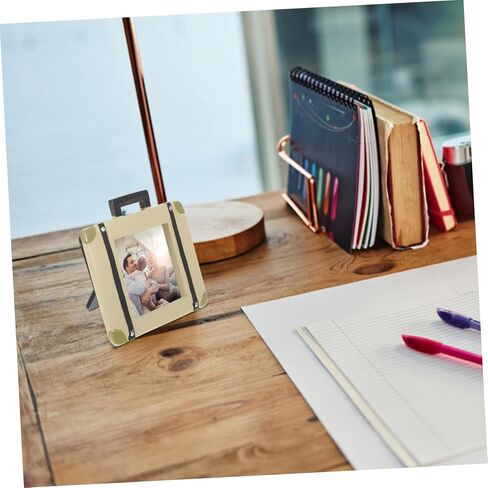 4pcs Antiqued Suitcase Shape Photo Frames Decorative Desk Picture Frames Home Photo Holder Perfect Present for Elderly in Saudi Arabia