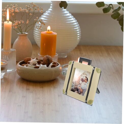 4pcs Antiqued Suitcase Shape Photo Frames Decorative Desk Picture Frames Home Photo Holder Perfect Present for Elderly in Saudi Arabia