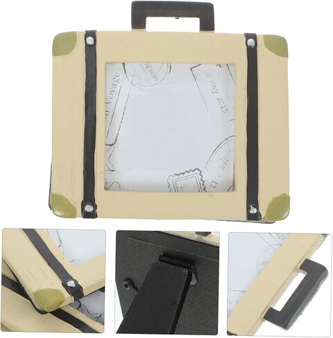 4pcs Antiqued Suitcase Shape Photo Frames Decorative Desk Picture Frames Home Photo Holder Perfect Present for Elderly in Saudi Arabia