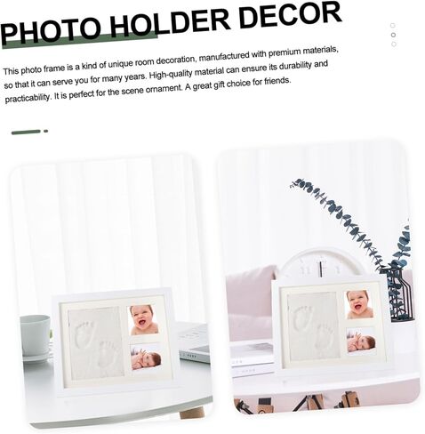 1set Unique Handprint Photo Frame Kit Ink Pad Keepsake Display for and Family Memories for Home Decor and in Saudi Arabia