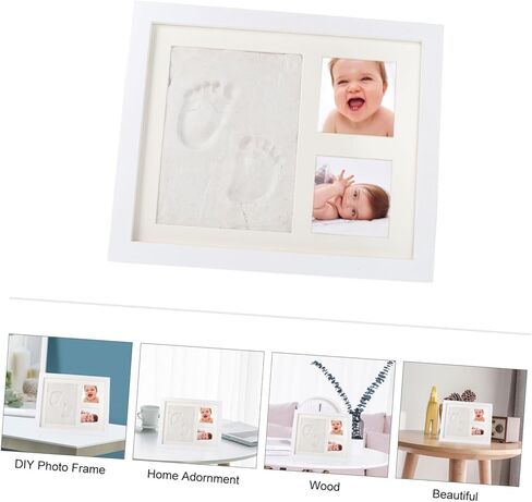 1set Unique Handprint Photo Frame Kit Ink Pad Keepsake Display for and Family Memories for Home Decor and in Saudi Arabia