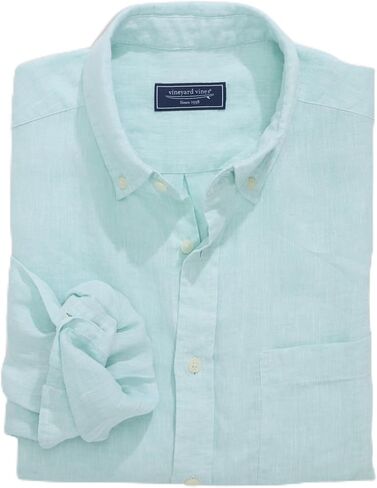 قميص Vineyard Vines الرجالي من الكتان الصلب Surfside in Saudi Arabia
