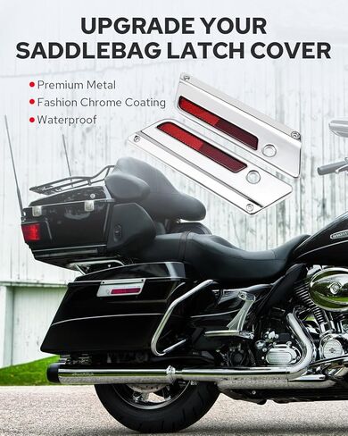 Benlari Saddle Bag Hardware Kit, Saddlebag Hardware Latch Set Fit for Harley Davidson 1993-2013 Touring Road King Road Glide Street Glide Electra Glide in Saudi Arabia