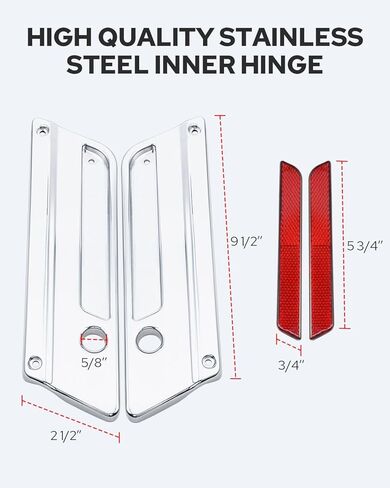 Benlari Saddle Bag Hardware Kit, Saddlebag Hardware Latch Set Fit for Harley Davidson 1993-2013 Touring Road King Road Glide Street Glide Electra Glide in Saudi Arabia