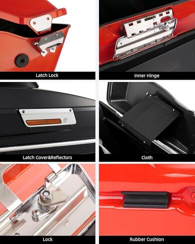 Benlari Saddle Bag Hardware Kit, Saddlebag Hardware Latch Set Fit for Harley Davidson 1993-2013 Touring Road King Road Glide Street Glide Electra Glide in Saudi Arabia