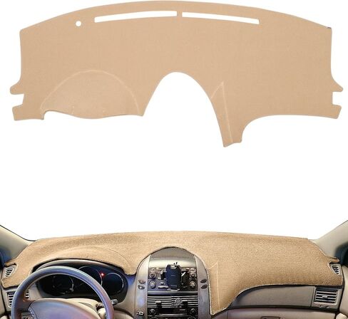 Car Dashboard Cover Dash Mat for Hyundai Sonata 2009 2010 Accessories Sunshade Glare UV Rays Protector(09-10 Black) in Saudi Arabia