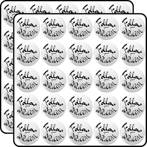 Positive Thinking Follow Your Dream Positive Mindset 50 Pack Scrapbook Sticker - 1 Inch Small Decals for Planners, Journals, Laptops & Envelope Seals in Saudi Arabia
