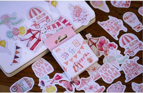 400PCS Kawaii Scrapbook Sticker Set Drift Bottle Universe Planet Constellation Marine Life Food Drink Fruit Amusement Park DIY Stickers for Srapbooking Journal Album Planner Envelope Journaling in Saudi Arabia