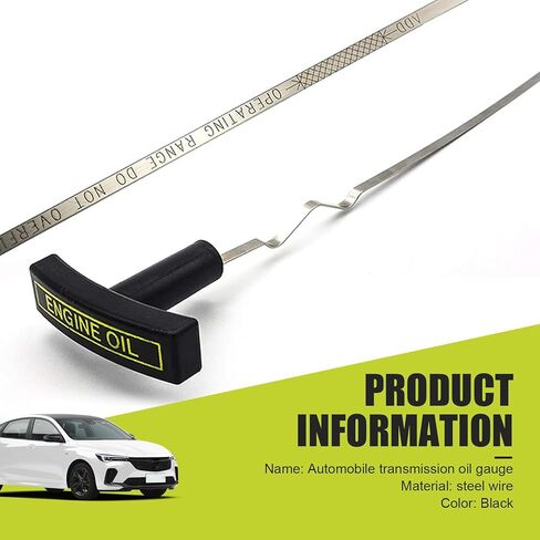 F81Z-6750-DA Engine Oil Level Dipstick Indicator, Stainless Steel Engine Oil Dipstick, Ford Dip Stick Replace, Compatible with 1999-2003 Ford F250 350 450 550 Excursion 7.3L D-iesel (Black) in Saudi Arabia