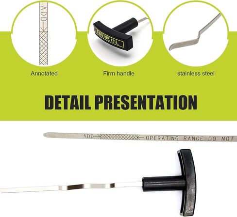 F81Z-6750-DA Engine Oil Level Dipstick Indicator, Stainless Steel Engine Oil Dipstick, Ford Dip Stick Replace, Compatible with 1999-2003 Ford F250 350 450 550 Excursion 7.3L D-iesel (Black) in Saudi Arabia