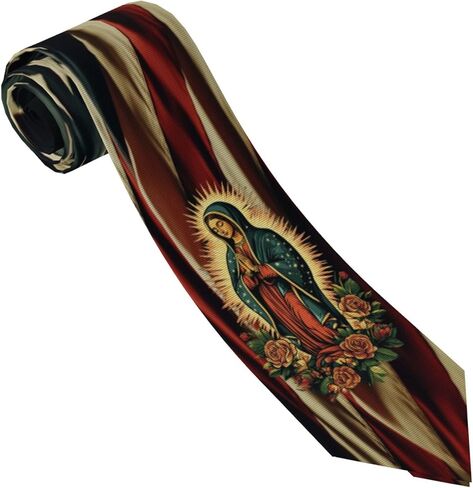 Our Lady of Guadalupe Mother Of God Vertical Holly Mary Blessed Virgin Mary Classic Men's Novelty Necktie Funny Twist Timeless Style91 in Saudi Arabia