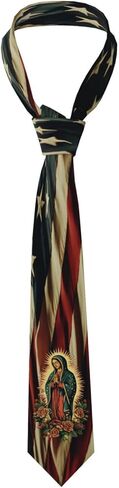 Our Lady of Guadalupe Mother Of God Vertical Holly Mary Blessed Virgin Mary Classic Men's Novelty Necktie Funny Twist Timeless Style91 in Saudi Arabia