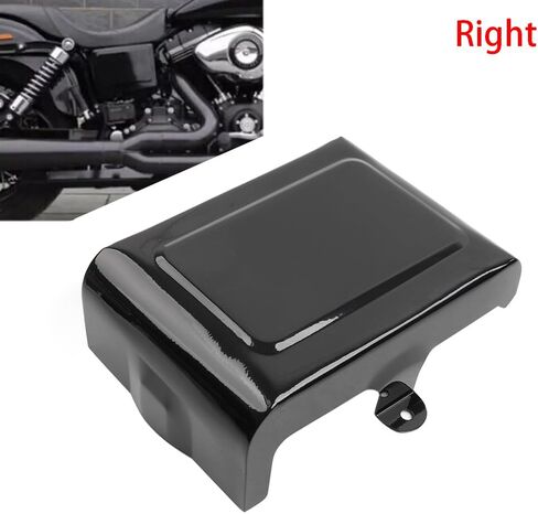 SIKUAI 1 Pc Right Iron Fairing Side Panel Battery Cover Gloss Black For Harley Dyna For Street bob 2006-2014 in Kuwait