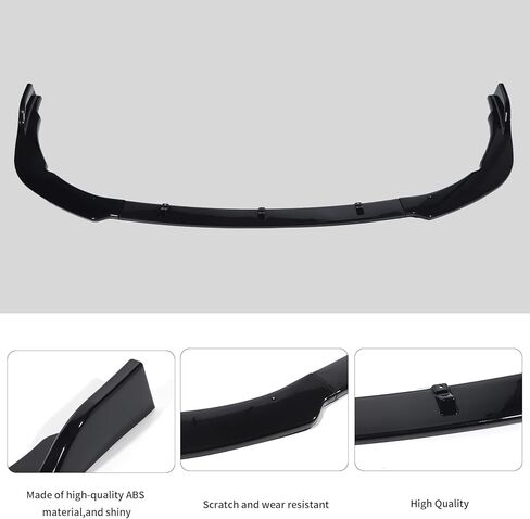 ZXMOTO Front Bumper Lip Spoiler Splitter Body Kit ABS Fit for Tyota Camry 2021 2022 2023 SE XSE(Sport Model) 3PCS Gloss Black in Saudi Arabia
