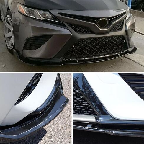 ZXMOTO Front Bumper Lip Spoiler Splitter Body Kit ABS Fit for Tyota Camry 2021 2022 2023 SE XSE(Sport Model) 3PCS Gloss Black in Saudi Arabia