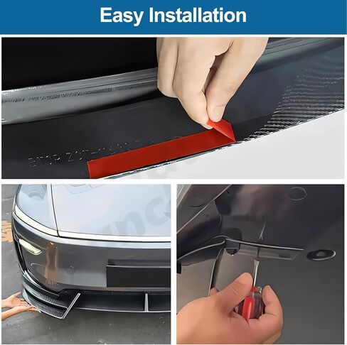 الجبهة حافة مصد السيارة ل تسلا نموذج Y جونيبر 2025 2026 الجبهة سبويلر الجناح الفاصل تقليم ABS مادة ألياف الكربون الملمس لا الحفر نموذج Y العرعر الملحقات in Kuwait