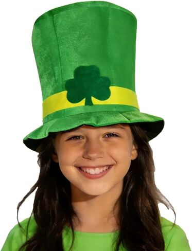 قبعة عيد القديس باتريك، قبعات علوية خضراء، قبعة Leprechaun للرجال والنساء، إكسسوارات أزياء الحفلات الأيرلندية in Kuwait