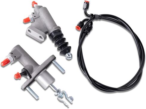 Clutch Master and Slave Cylinder Line Kit Compatible with Honda Civic Si 2002-2015, Acura RSX 2002-2006, Acura TSX CL 04-08, Only Replaces KTD-CLK-KMS in Kuwait