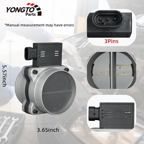 AF10044 Mass Air Flow Sensor Meter MAF Compatible with Chevrolet C1500 K1500 Truck 1996-99, Express Suburban C2500 K2500 1996-00, GMC Savana Yukon, Cadillac Escalade Replace OE 25008219 in Kuwait