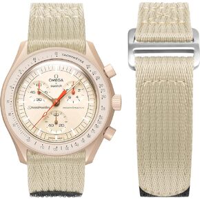حزام لساعة Moonswatch، حزام نايلون عالمي 20 مم متوافق مع Omega x Swatch Speedmaster، حزام بديل لساعة Swatch Omega 20 مم للرجال والنساء in Kuwait