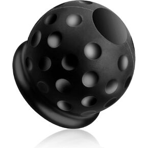 غطاء رأس كروي للمقطورة - حماية مطاطية ناعمة لكرات الربط مقاس 50 مم، مقاومة للتآكل، مقاومة للغبار وأنيقة - أسود (قطعة واحدة) in Kuwait