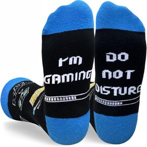 Funny Socks Novelty Gift for Men Gaming Hunting Fishing Gifts for Dad Grandpa Gaming Stuff for Gamer in Saudi Arabia