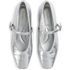 Ballet Flats for Women, Square Toe Adjustable Strap Mary Jane Flats Shoes for Dressy Work and Casual Wear in Kuwait