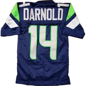 Custom Stitched Sam Darnold Adult Navy Jersey Jersey in Kuwait