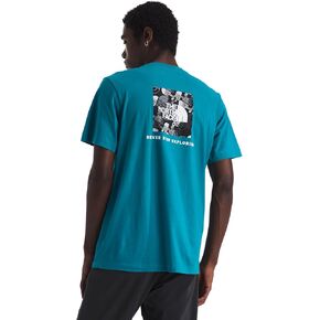 The North FACE Mens Evolution Box Toss Fill Short Sleeve Tee | Branded T-Shirt with Set in Sleeves in Saudi Arabia