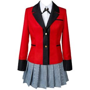 Cosplay Life Yumeko Jabami School Outfit Uniform - Compulsive Gambler Cosplay Costume – Unisex Anime Halloween Dress in Kuwait