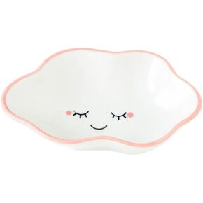 Cute Cloud Shape Ceramic Plate Decorative Ring Holder Small Jewelry Plate (Pink) in Kuwait