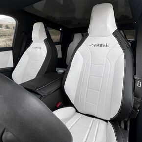 HANSSHOW Seat Covers for Cybertruck Full Coverage Nappa Leather Seat Cover Set with Armrest Cover for Cybertruck Accessories in Kuwait