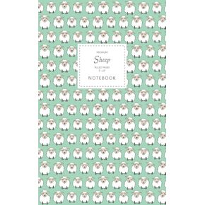 Sheep Notebook - Ruled Pages - 5x8 - Premium: (Pink Edition) Fun animal notebook 96 ruled/lined pages (5x8 inches / 12.7x20.3cm / Junior Legal Pad / Nearly A5) in Kuwait
