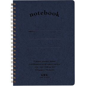 لايف N190B، دفتر مع جيب، شبكي، أخضر، A5 in Kuwait