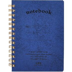 لايف N196A، دفتر جيب، 0.2 بوصة (5 مم) شبكة، A6، أزرق in Kuwait