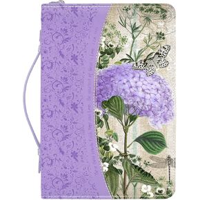 مجلة Divinity Boutique Faith Hope Love Hydrangea Floral Purple مقاس 8 × 6 من الجلد الصناعي in Kuwait