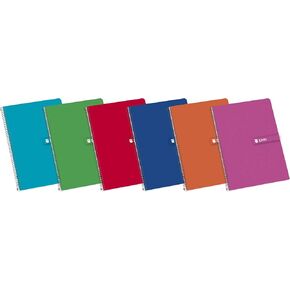 Enri 100430081 Notebook with Hard Covers, 80 Sheets, Assorted Colors, Pack of 1 in Saudi Arabia