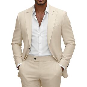 بدلة رجالي مكونة من قطعتين بدل ضيقة للرجال بدلة ذروة التلبيب 1 زر بدلة رسمية لحفلات الزفاف وحفلات التخرج والعريس سترة سهرة in Kuwait