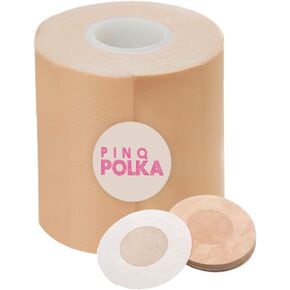 PINQ POLKA Boob Tape Breast Lift Tape - Waterproof Adhesive Invisible Boobtape with Nipple Pasties Body Tape in Saudi Arabia
