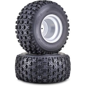 WANDA 22x10-9 GNCC ATV Tire Wheel Assembly on 4/110mm PCD 3+6 Offset Silver Wheels 10263, SET 2 in Kuwait