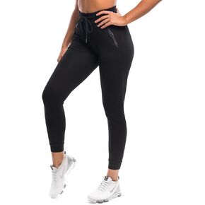 بنطلون رياضي نسائي من GYMELITE للتمرين واليوجا وصالة غير رسمية من القطن بنطال رياضي مدبب مع جيوب بسحاب in Kuwait