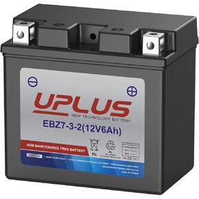 YTZ7S, 12 Volt 8 AH Batteries UPLUS EBZ7-3-2 ATV Scooter Battery Maintenance Free - SLA AGM Powersport Batteries Compatible with Honda TRX450ER TRX450R Yamaha YFZ450 in Kuwait