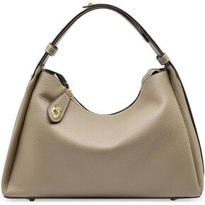 حقيبة كروس من الجلد الطبيعي للنساء، حقيبة كتف عصرية، حقيبة يد كبيرة مع سحاب للإغلاق in Kuwait