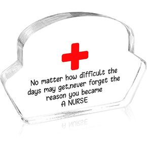 Nurse Gifts Appreciation Gifts Thank You Gifts for Men Women Nurse Medical Assistant RN Nurse Clear Acrylic Keepsake Office Table Decor Sign Idea Gift - Working the pole in Kuwait