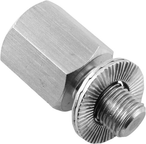 TAODAN Bicycle Hub Connector Adapter Bicycle Trailer Hitch Extension Bolt 3/8 inch x 26 Threads 304 Stainless Steel For 9.3 to 9.5mm Solid Axle Diameter in Saudi Arabia