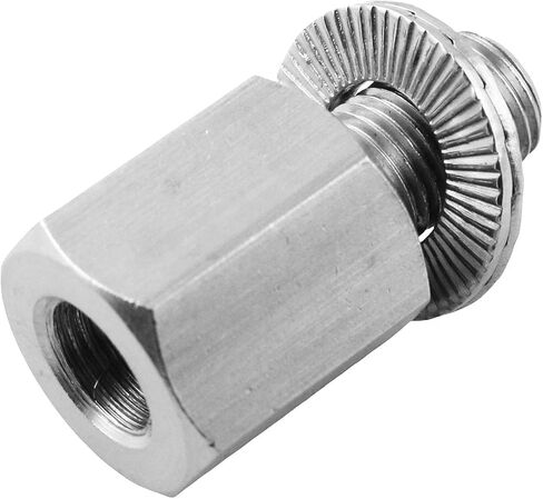 TAODAN Bicycle Hub Connector Adapter Bicycle Trailer Hitch Extension Bolt 3/8 inch x 26 Threads 304 Stainless Steel For 9.3 to 9.5mm Solid Axle Diameter in Saudi Arabia
