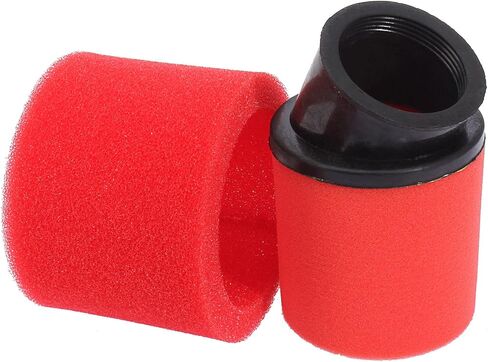 2Pcs 38mm 39mm 40mm 1.5inch Red Angled Double Foam Pod Performance Filter for 50cc 90cc 110cc 125cc 150cc GY6 ATV Scooter Quad Go Kart Moped Pit Dirt Bike Kawasaki Yamaha in Saudi Arabia